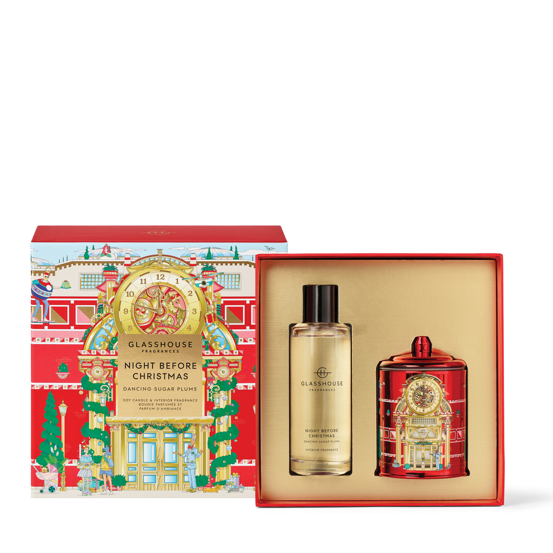 Glasshouse 200g Candle & 150ml Interior Fragrance Gift Set - Night Before Christmas