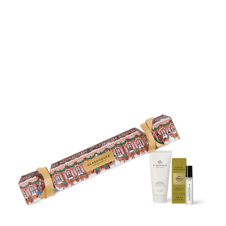 Glasshouse Fragrances 1x5ml EDP &amp; 1x50ml Body Lotion - Christmas Bon Bon - Kyoto In Bloom