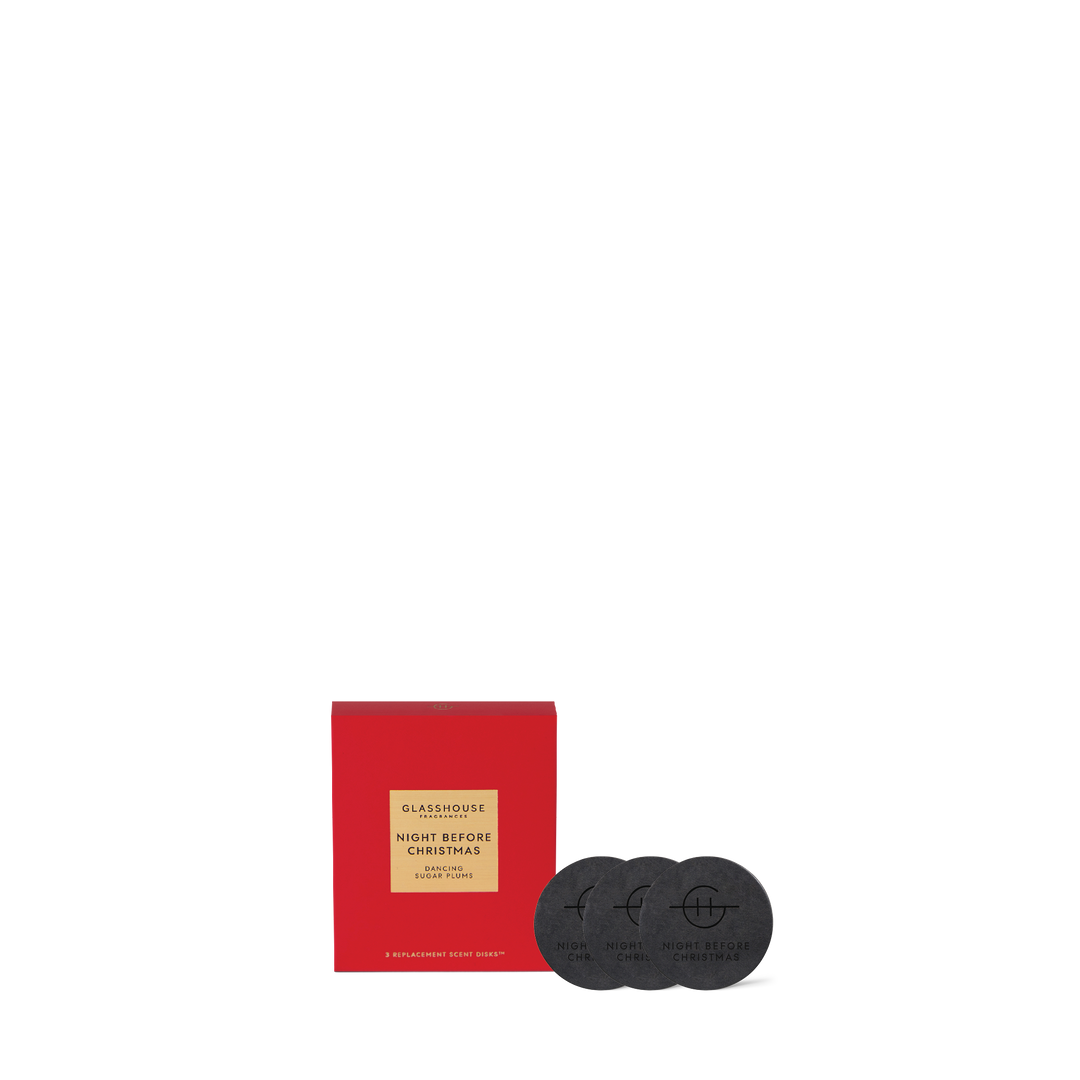 Glasshouse Fragrances 3 Replacement Scent Disks - Night Before Christmas