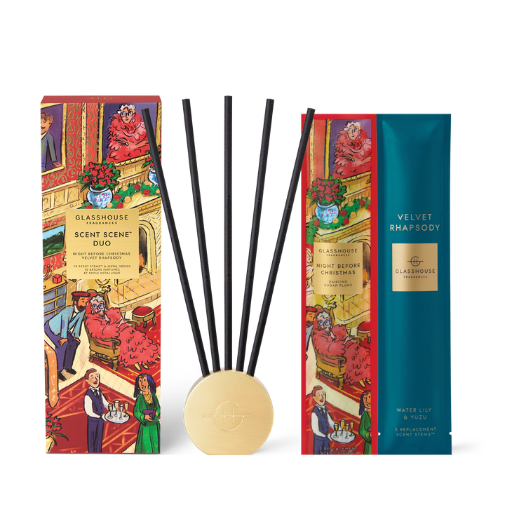 Glasshouse Fragrances Scent Scene Duo - Night Before Christmas &amp; Velvet Rhapsody