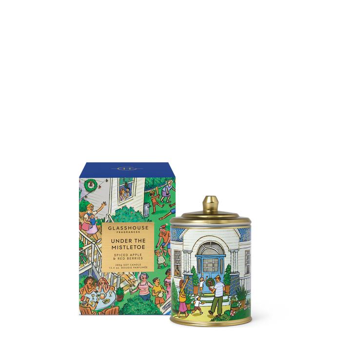 Glasshouse Fragrances 380g Candle - Christmas - Under The Mistletoe