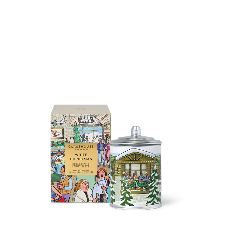 Glasshouse Fragrances 380g Candle - Christmas - White Christmas
