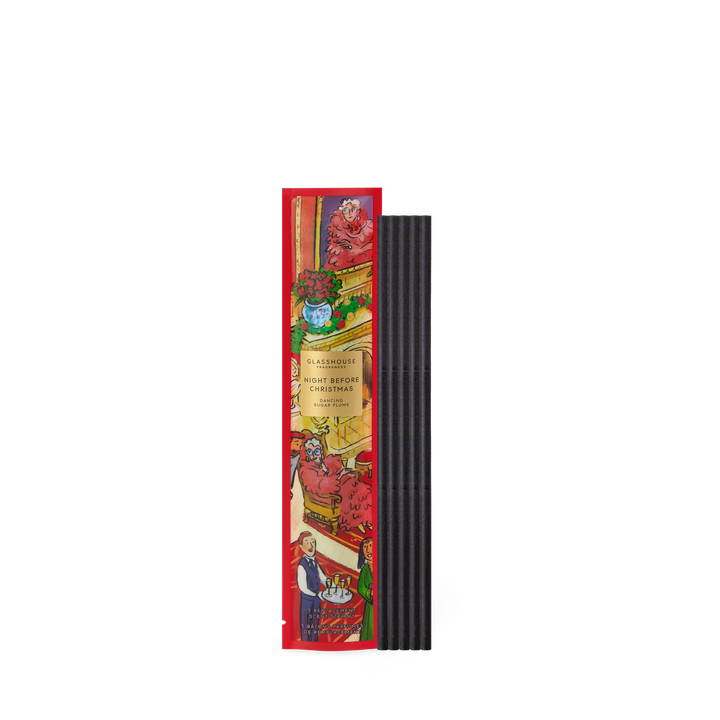 Glasshouse Fragrances 5 Replacement Scent Stems - Christmas - Night Before Christmas