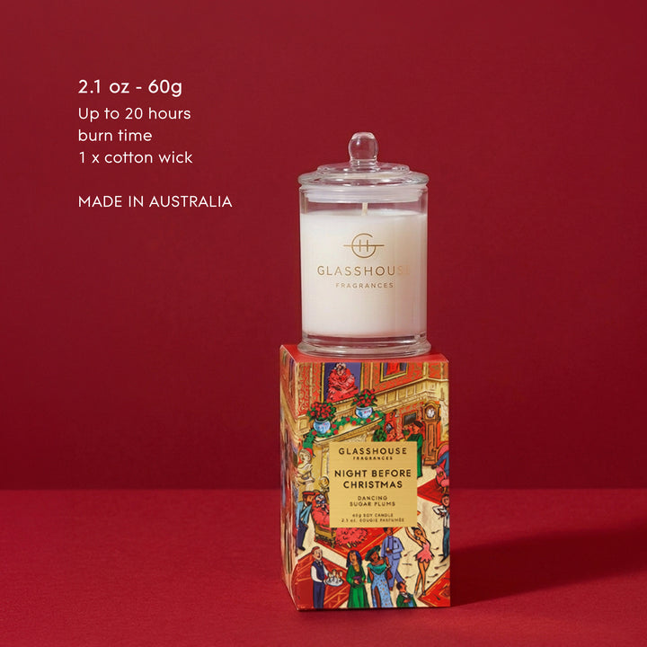 Glasshouse Fragrances 60g Candle - Christmas - Night Before Christmas