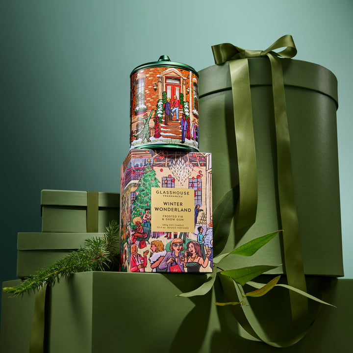 Glasshouse Fragrances 380g Candle - Christmas - Winter Wonderland