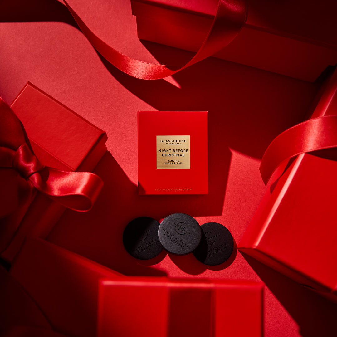 Glasshouse Fragrances 3 Replacement Scent Disks - Night Before Christmas