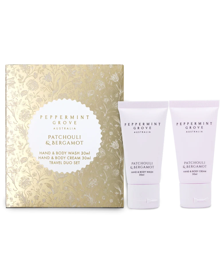 PG Patchouli & Bergamot Hand Wash & Cream Travel Duo Set 30ml