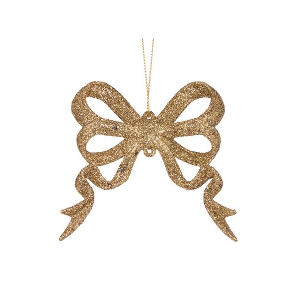 Champagne Glitter Bow