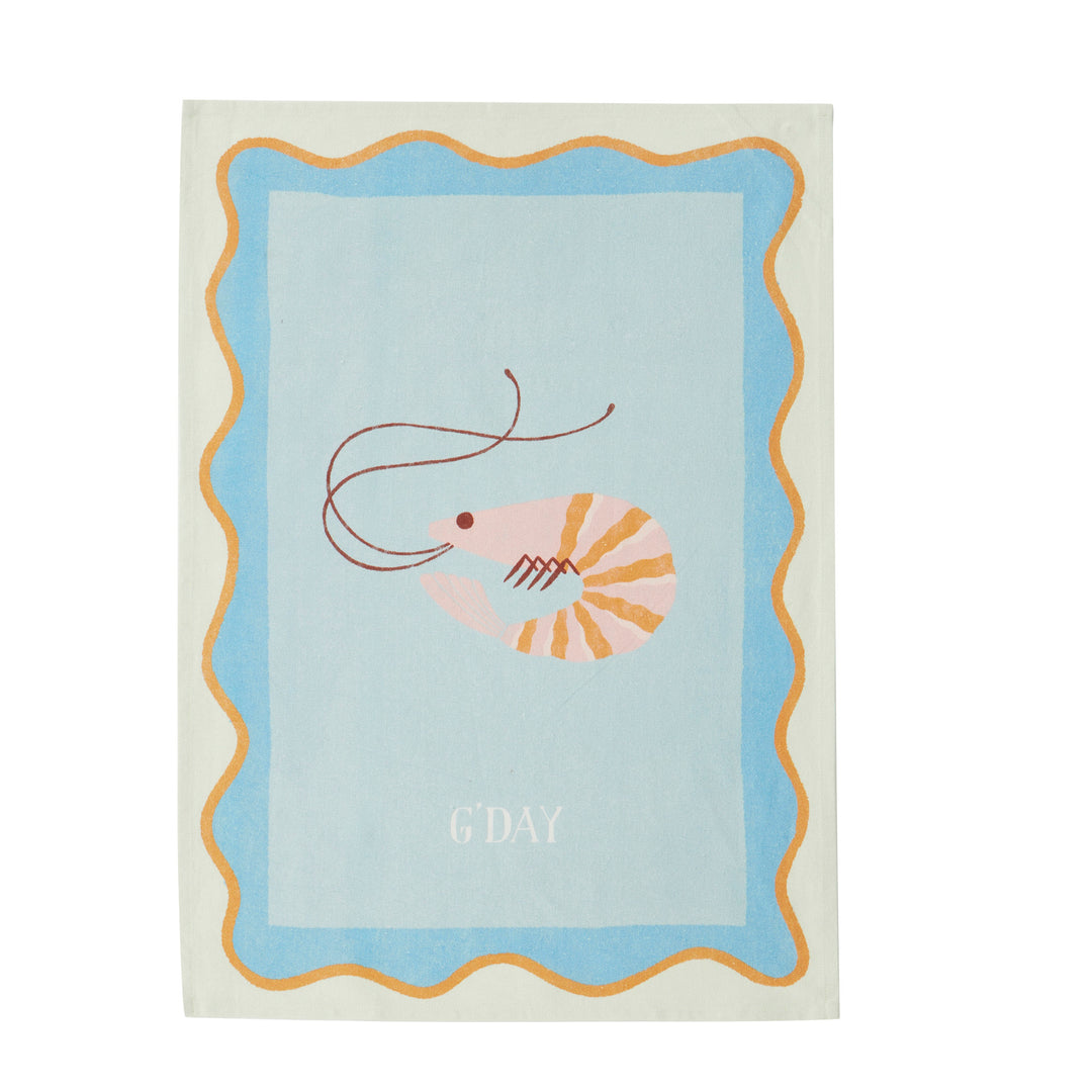 G`day Cotton Tea Towel 50x70cm Blue
