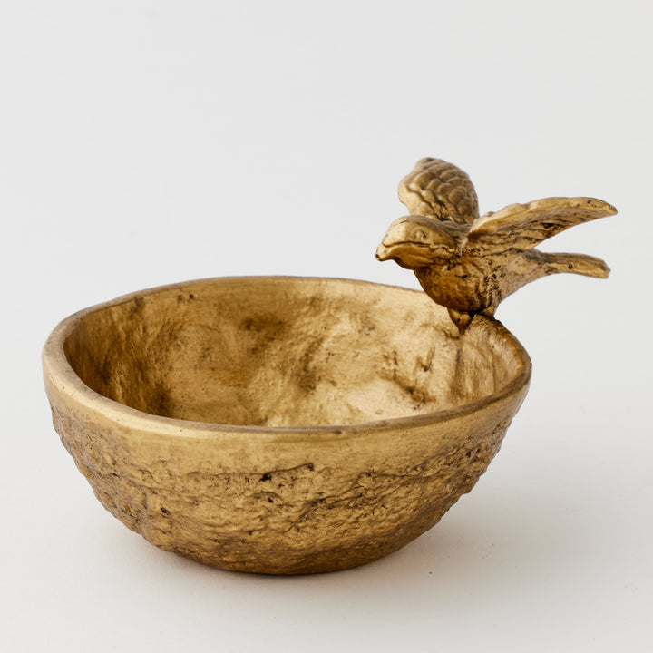 Swallow Trinket Bowl 12.5 xH8.5 x D16.5cm Gold