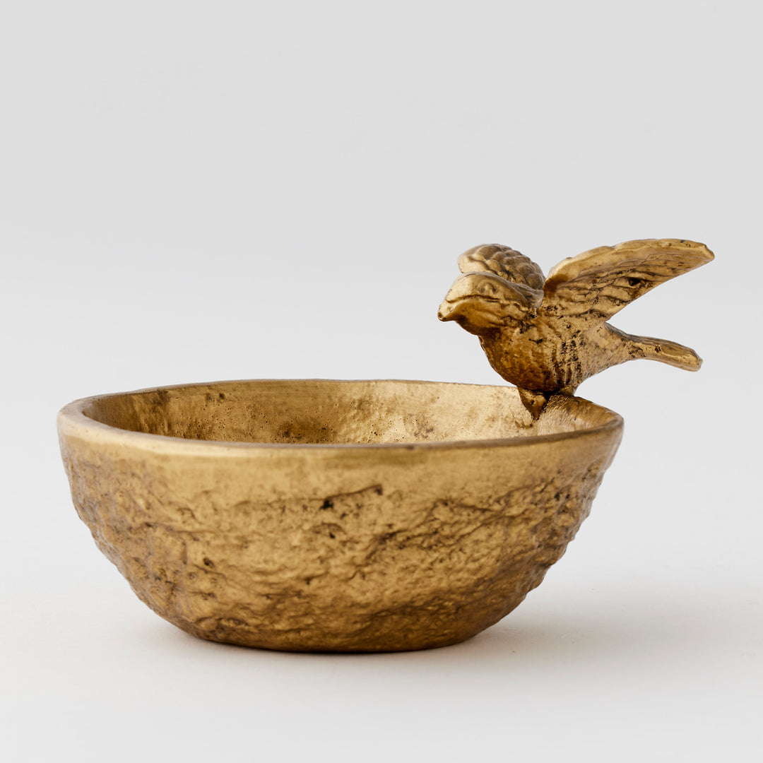 Swallow Trinket Bowl 12.5 xH8.5 x D16.5cm Gold
