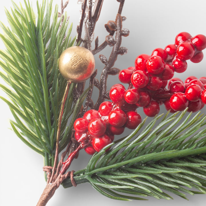 Festive Sprig Pick 10x2x20cmH