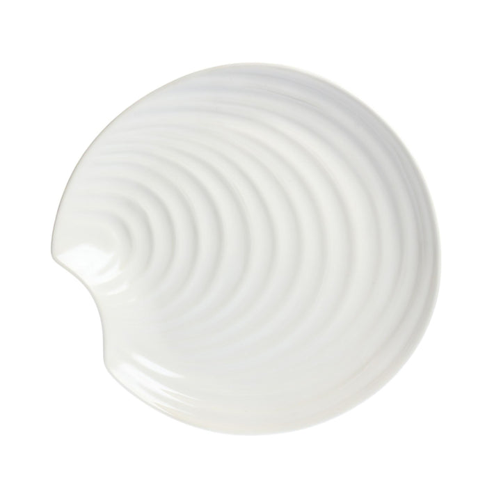 Scallop Shell Plate 21cm White