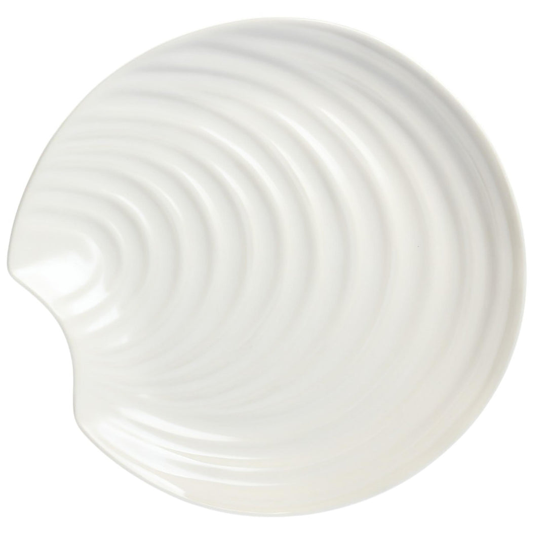 Scallop Shell Plate 26cm White