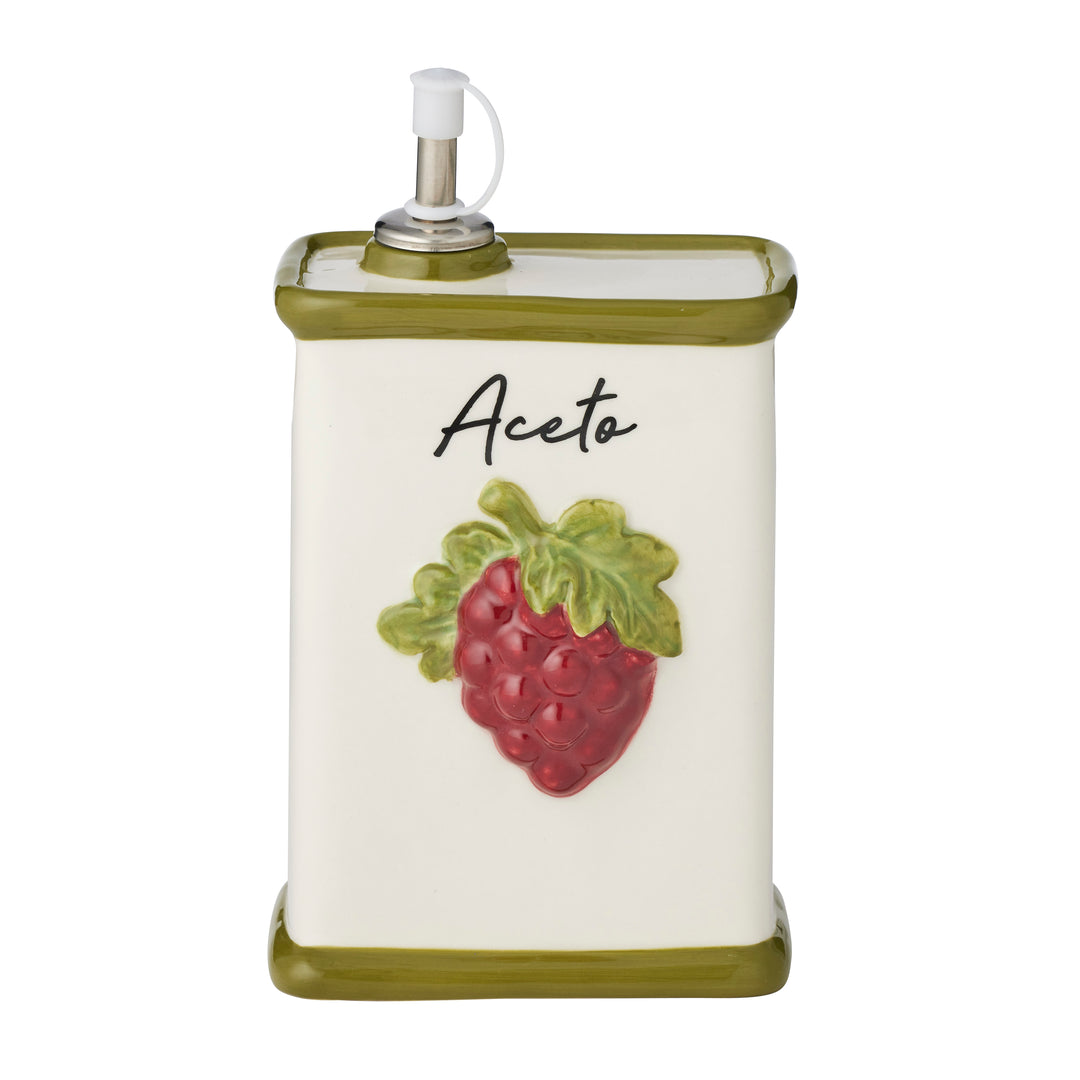 Uva Ceramic Vinegar Bottle 12x5x16cm