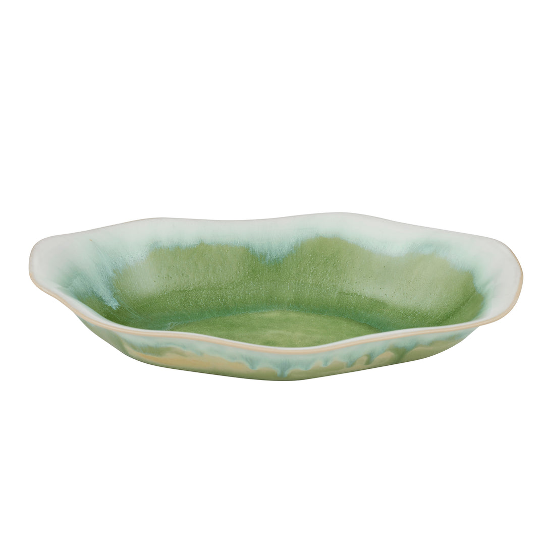 Callie Ceramic Platter Green 18.5x29.5cm