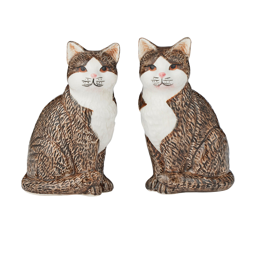 Tuxedo Ceramic S&P Shakers 6.5x8.5cm Gry