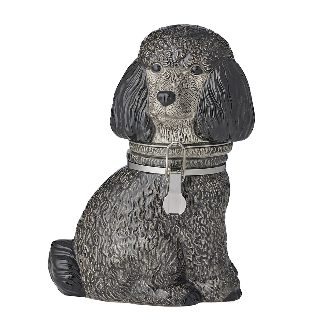 Poodle Ceramic Storage Jar 18x14x21cm Bk