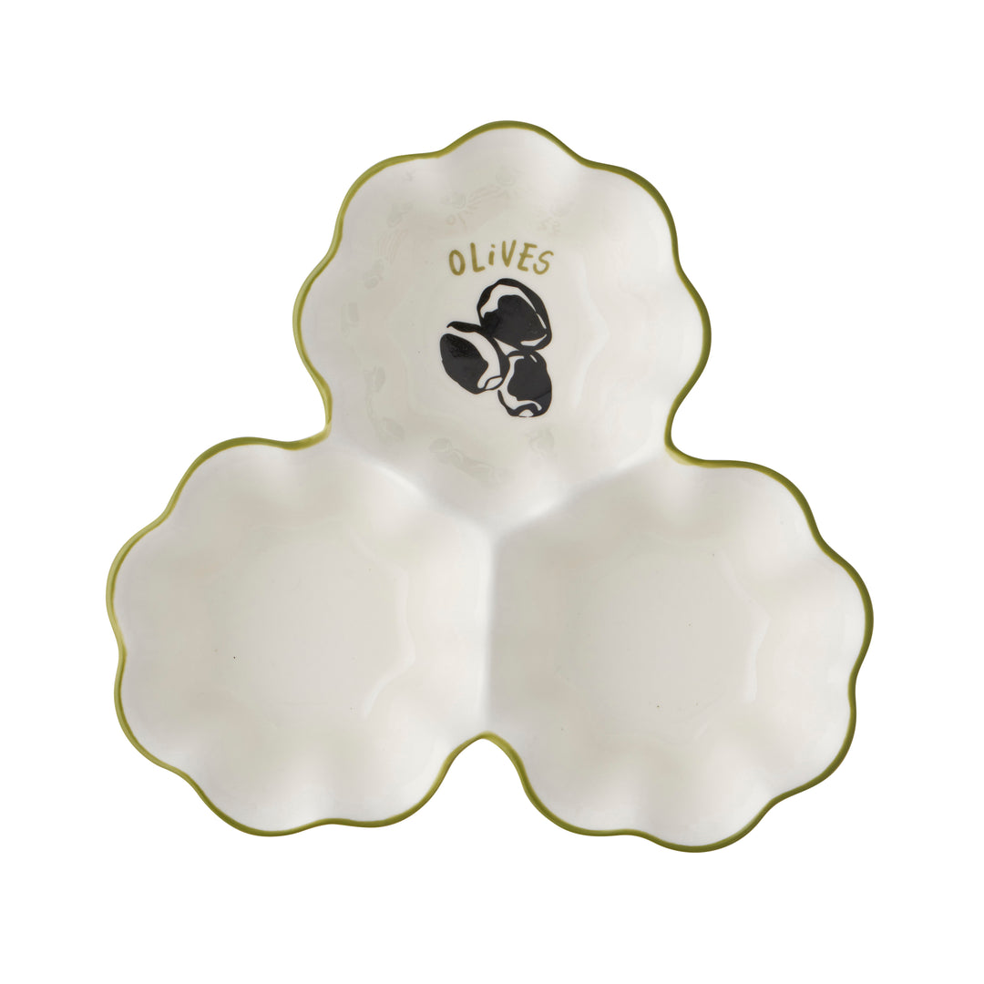 Mangiare Olive Ceramic Dish 17x17x4cm