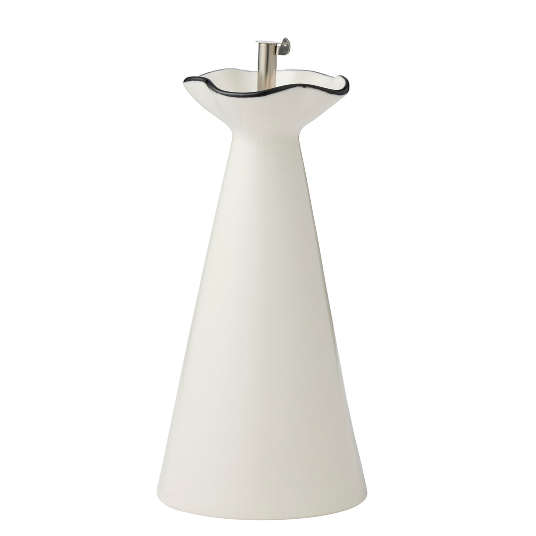 Winslow Ceramic Oil Bottle Ivory/Black 10x20cm