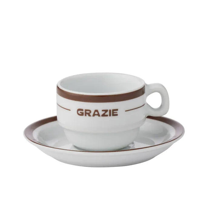 Grazie Cer Espresso Cup &amp; Saucer 80ml