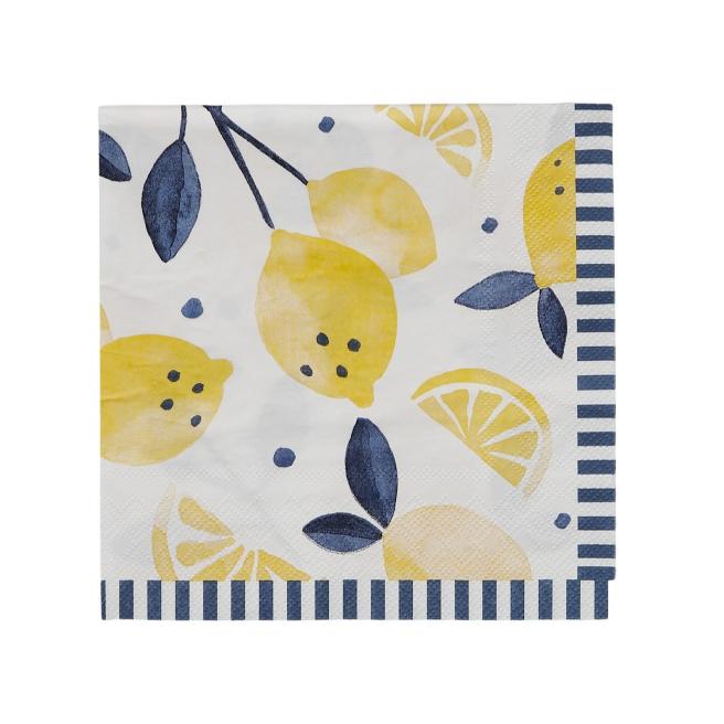 Limonata 20pk 3 Ply 33cm Napkin Navy