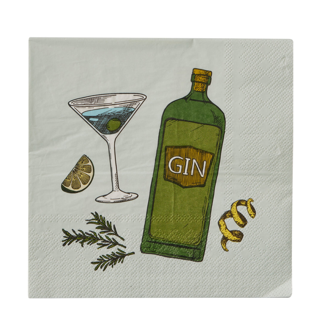 Gimlet 20pk 3 Ply 33cm Napkin Green