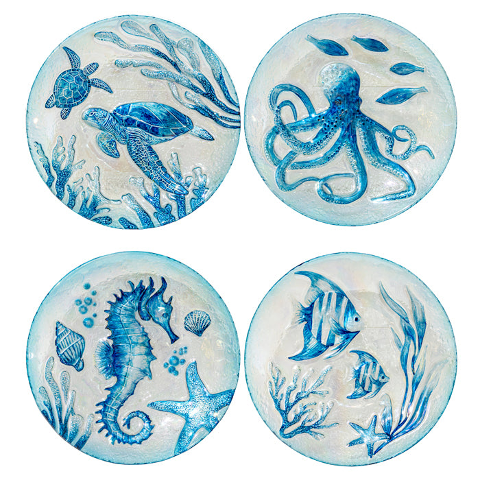 Ocean Glass Plate 30.5Cm 30.5x30.5x3cm