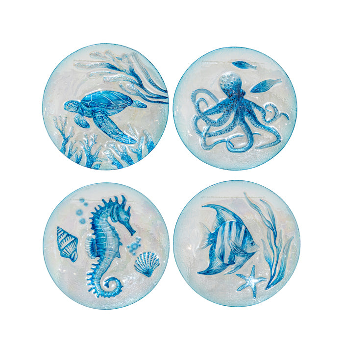 Ocean Glass Plate 23Cm 23x23x3cm
