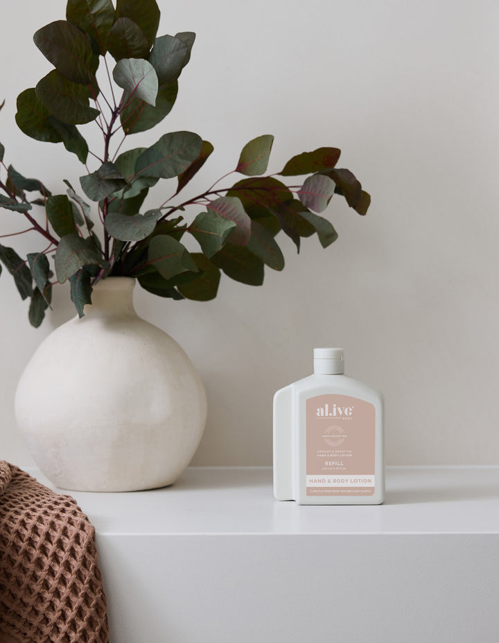 Al.ive Body Hand & Body Lotion Refill - Apricot & Sweet Fig