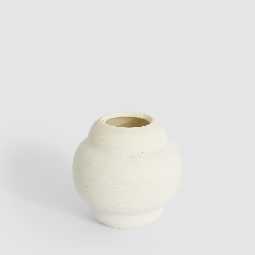 Indi Bud Vase Chalk 11x11cm