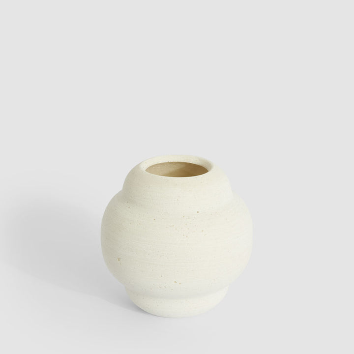 Indi Bud Vase Chalk 11x11cm