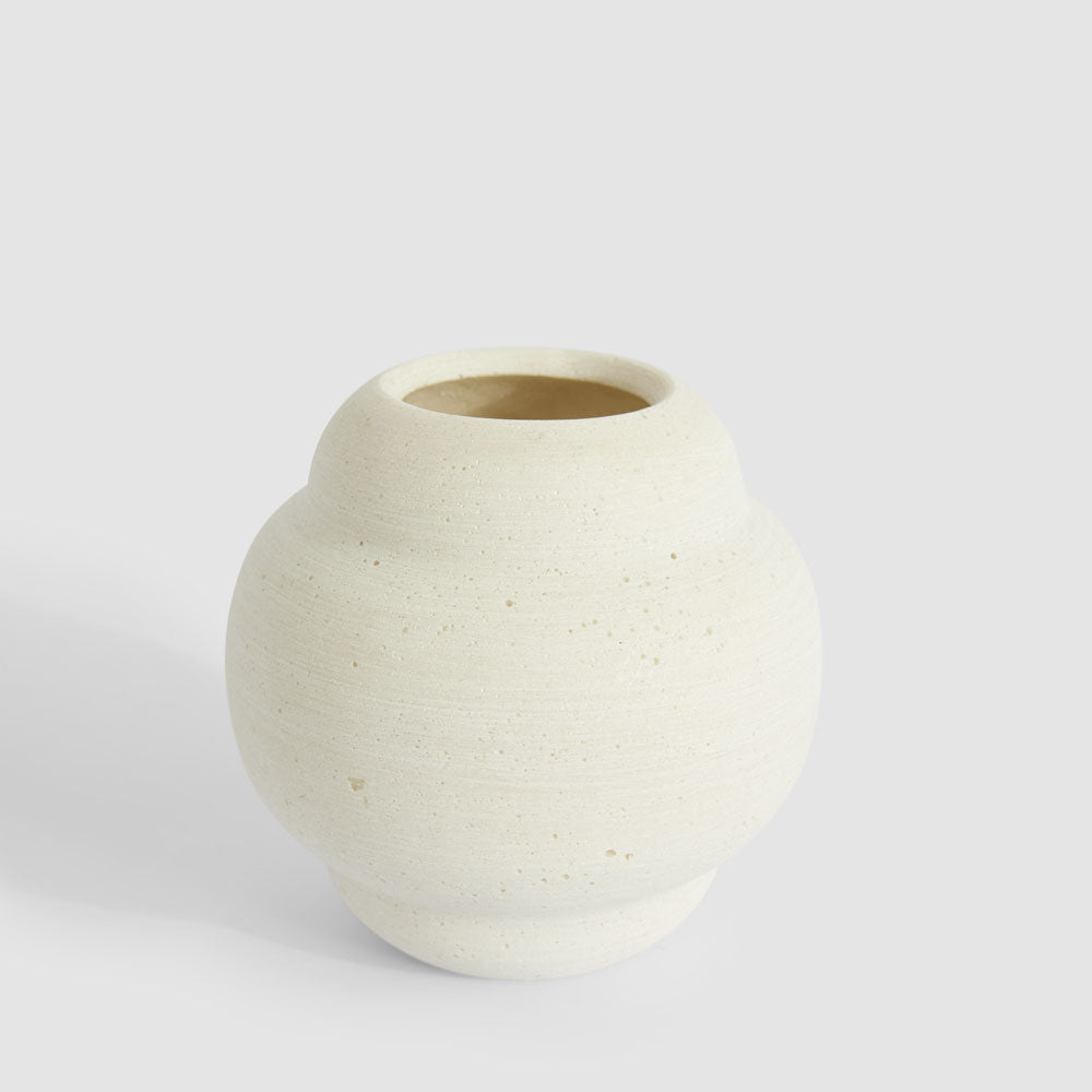 Indi Bud Vase Chalk 11x11cm