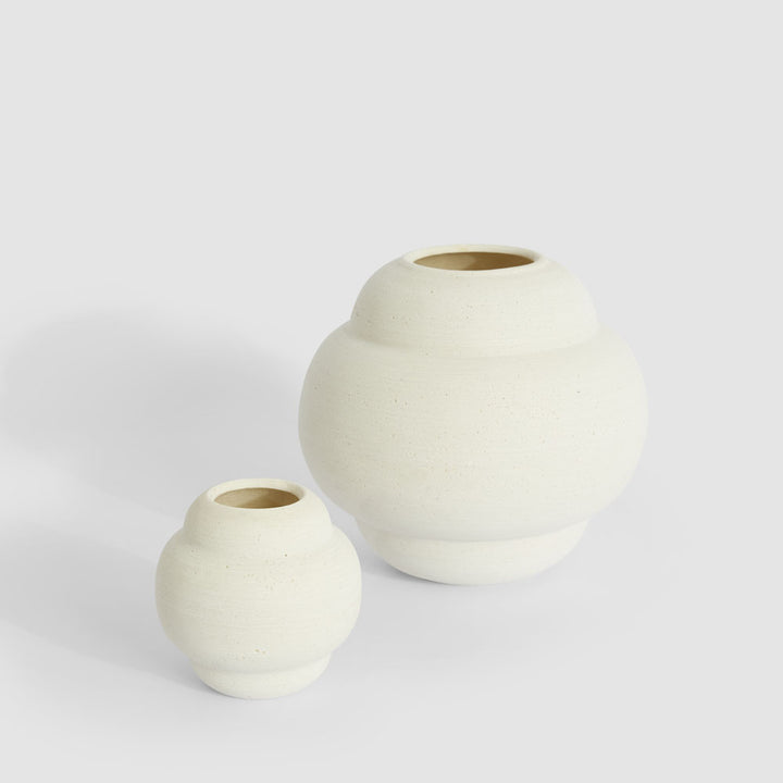 Indi Vase Chalk 20x22x22cm