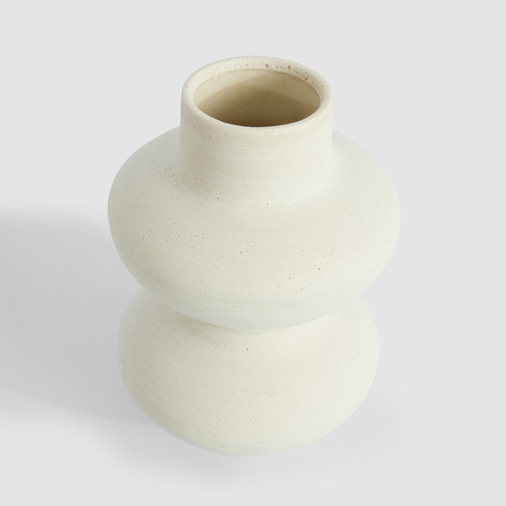 Bramble Tall Vase Chalk 25x17x17cm