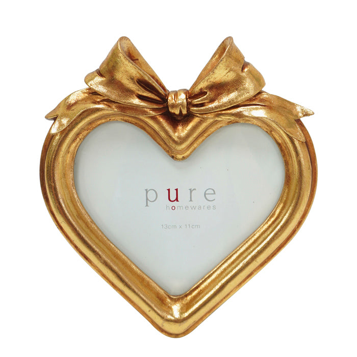 Dubois Gold Resin Heart Frame 15.8x3.5x17.5cm Gold