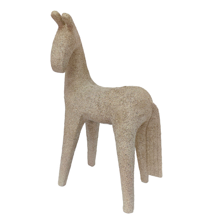 Tonto Resin Horse Tan Lge 28.5x19x48cm Tan