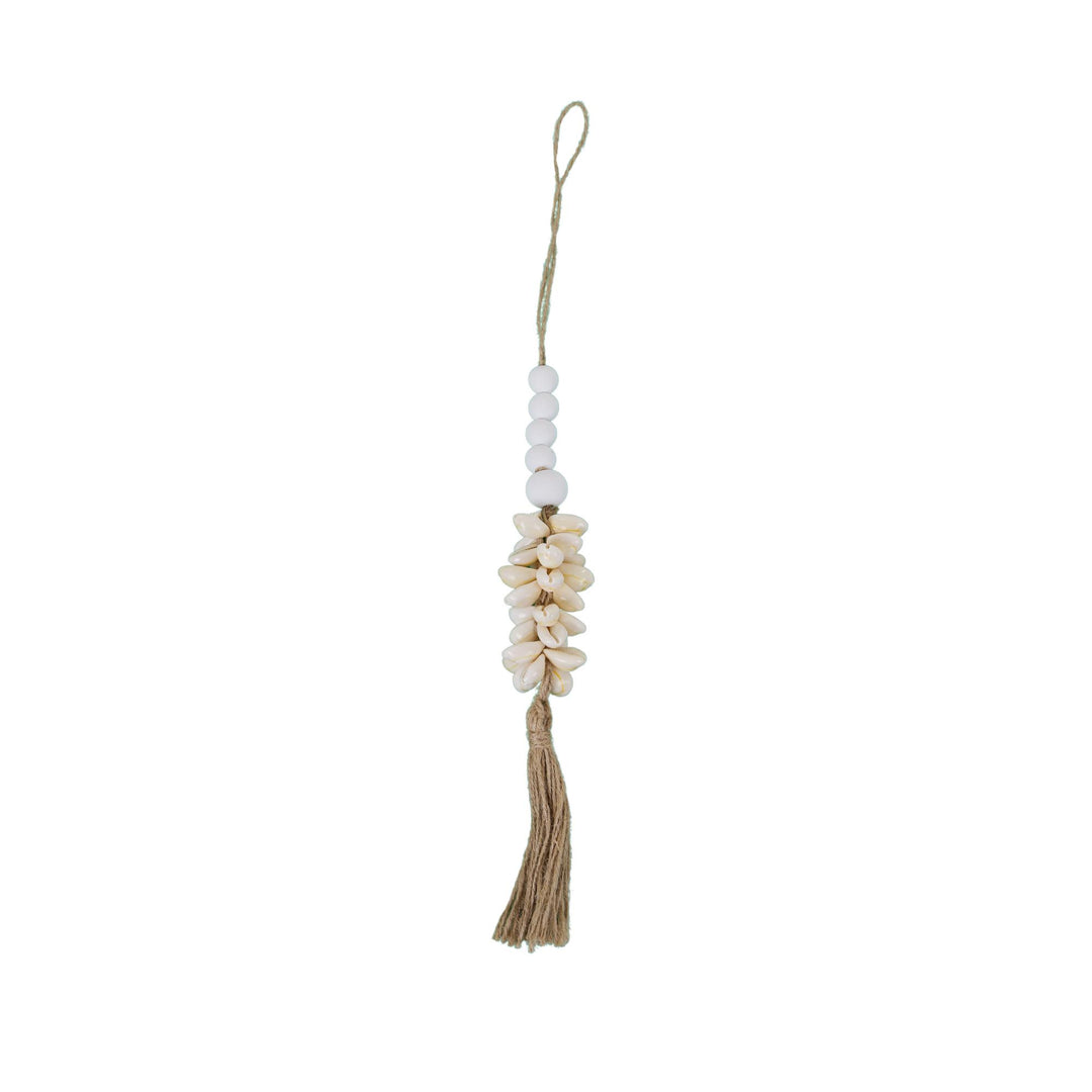 Nelson Wood/Shell Hanging Beads 29cm