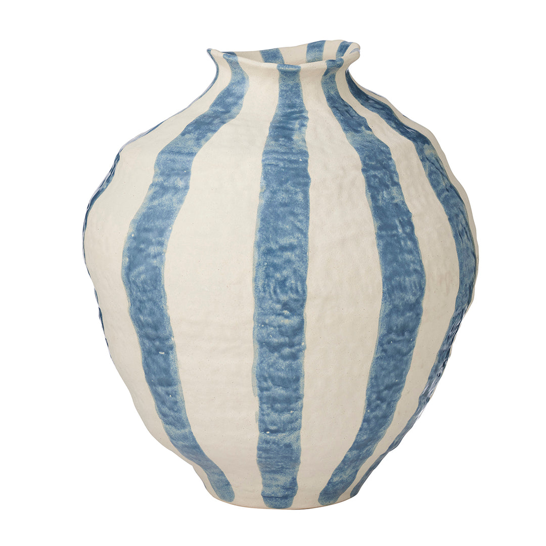 Rayas Ceramic Vase Denim 33x38cm