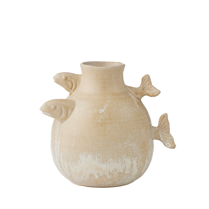 Piscare Ceramic Vase 17x13.5x16cm Nat