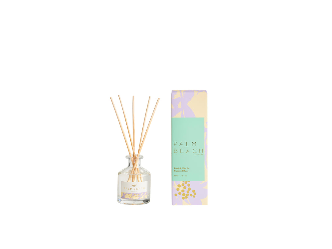 Palm Beach Mini Fragrance Diffuser 50ml Freesia & White Tea