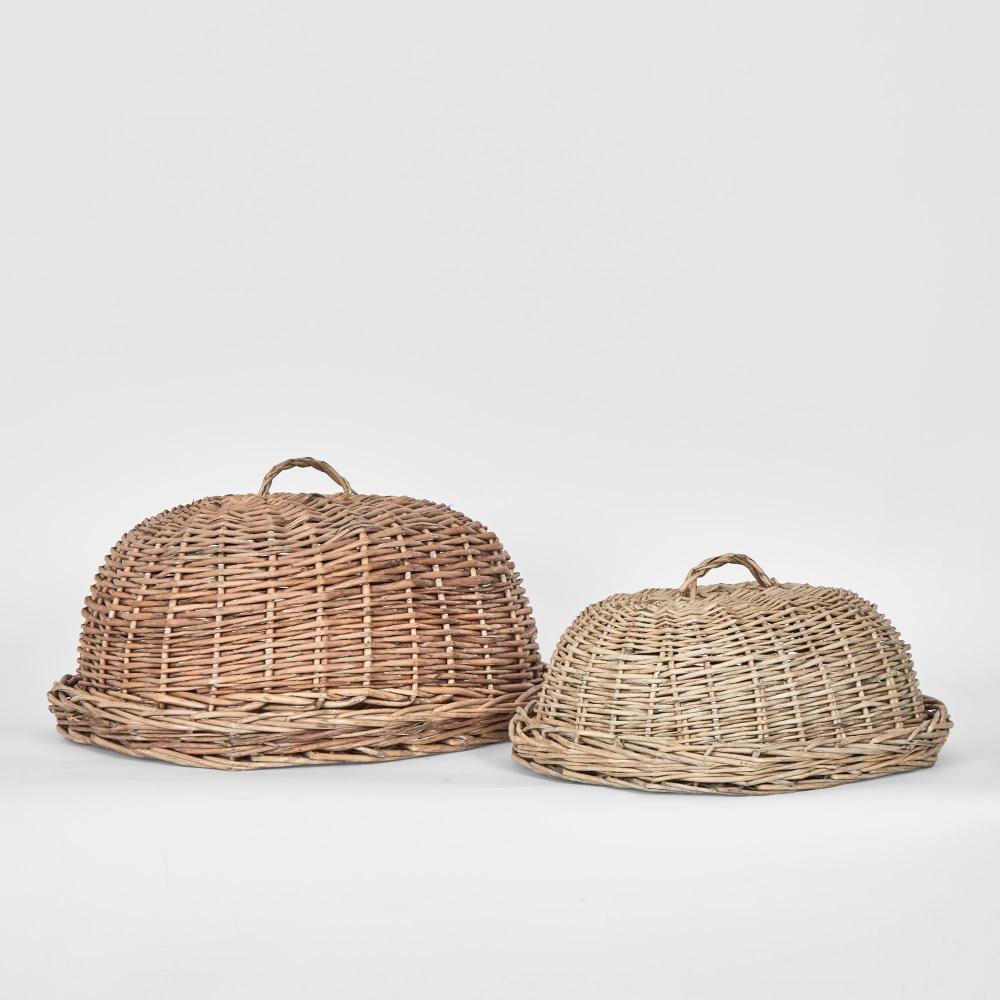Oval Basket W Cover Large