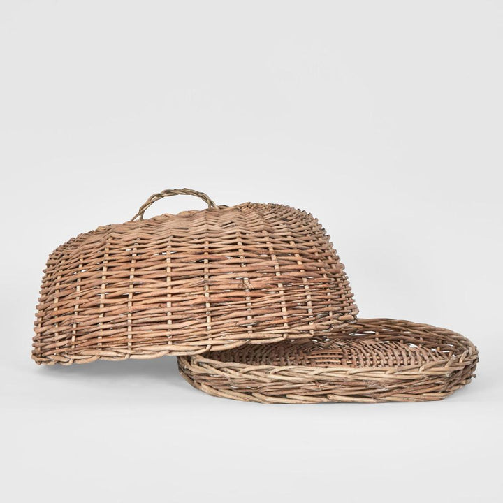 Oval Basket W Cover Large