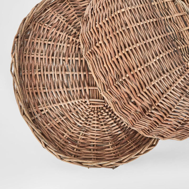 Oval Basket W Cover Large