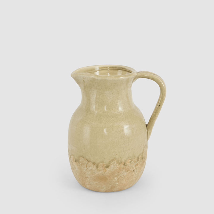 Peillon Half Glazed Jug 26.5x22x18.5cm