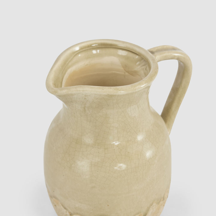 Peillon Half Glazed Jug 26.5x22x18.5cm