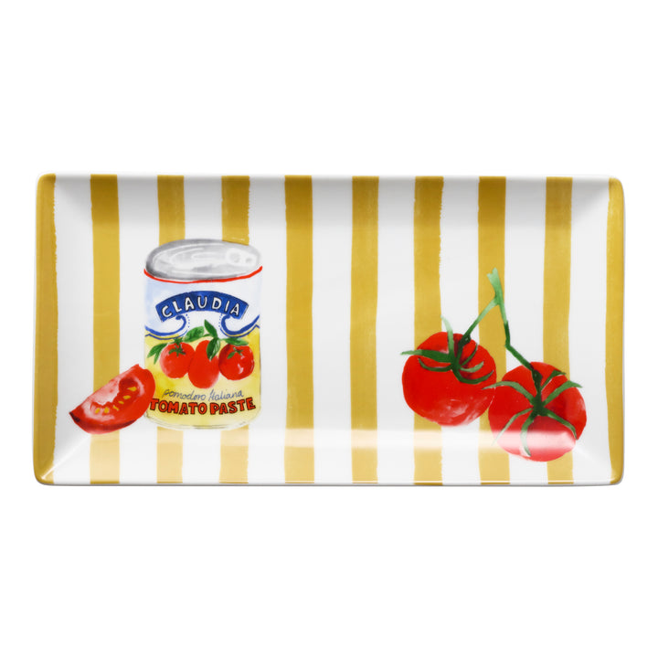Porto Valentina Rectangle Serving Platter 29.5cm Tomato