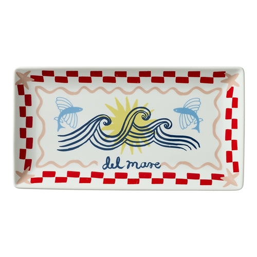 Nautilus Rectangle Serving Platter 29.5cm Del Mare