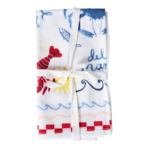 Nautilus Set of 4 Napkins 45x45cm Lobster