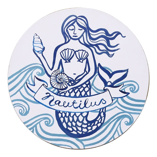 Nautilus Set of 4 Coasters 10 x 10 cm Del Mare